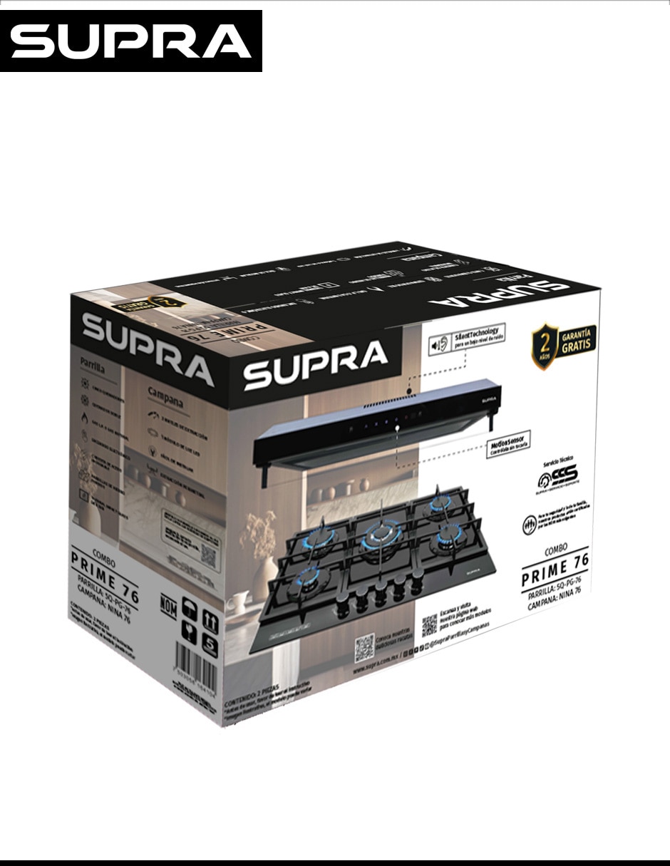 Parrilla a empotrable supra